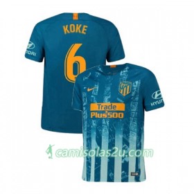 Camisolas de Futebol Atlético Madrid Koke 6 Equipamento 3ª 2018/19 Manga Curta